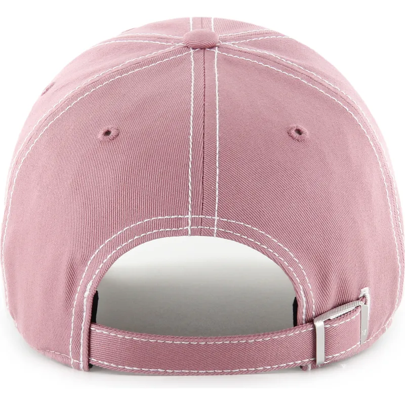 47-brand-curved-brim-clean-up-contrast-stitch-new-york-yankees-mlb-pink-adjustable-cap