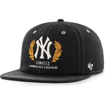 Καπέλα επίπεδη μαύρο snapback Captain RL Keepsake από New York Yankees MLB από 47 Brand