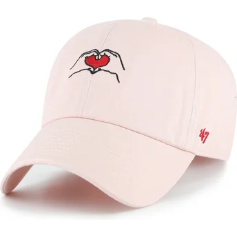 Καπέλα καμπύλη ροζ ρυθμιζόμενη ταινία Clean Up Love Base Runner Icon από 47 Brand