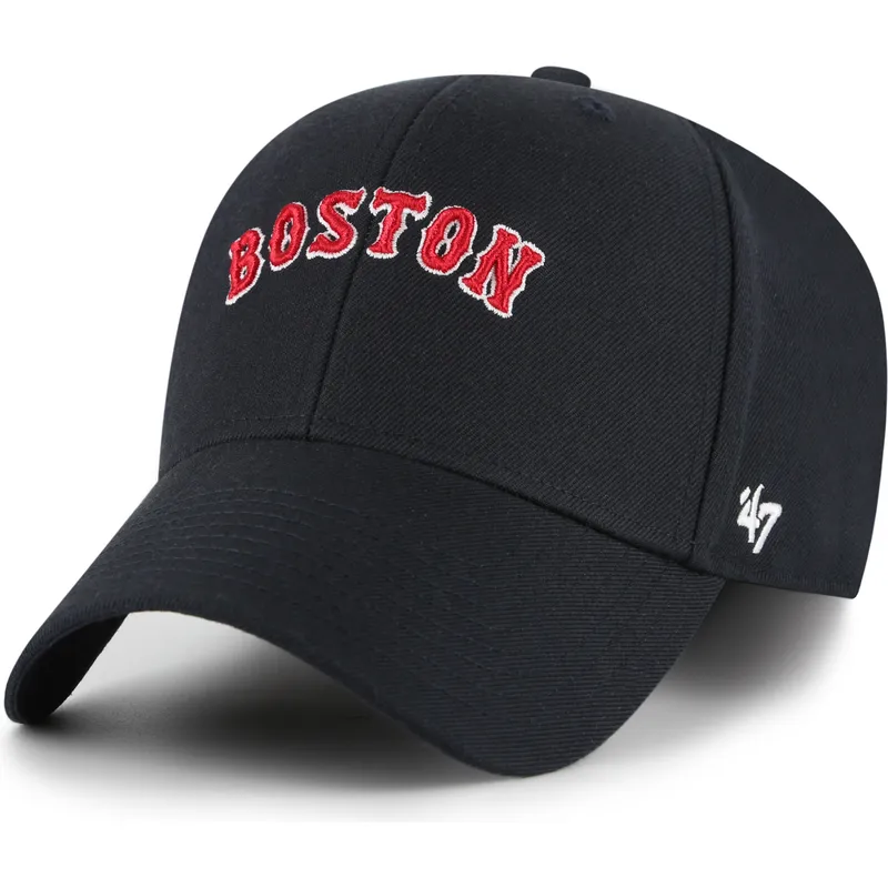 47-brand-curved-brim-mvp-ballpark-script-shot-boston-red-sox-mlb-navy-blue-adjustable-cap