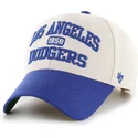 47-brand-curved-brim-mvp-broke-line-los-angeles-dodgers-mlb-beige-and-blue-adjustable-cap