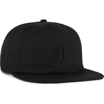 Καπέλα επίπεδη μαύρο snapback Captain RL Contemporary από New York Yankees MLB από 47 Brand