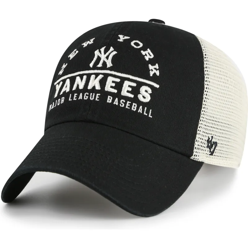 47-brand-clean-up-windham-mesh-new-york-yankees-mlb-black-trucker-hat