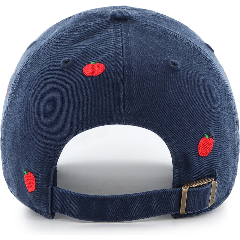 47-brand-curved-brim-clean-up-scatter-apple-new-york-yankees-mlb-navy-blue-adjustable-cap