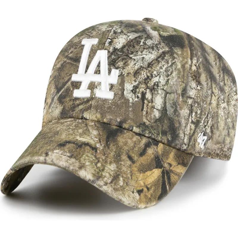 47-brand-curved-brim-clean-up-realtree-los-angeles-dodgers-mlb-camouflage-adjustable-cap