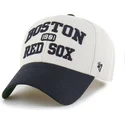47-brand-curved-brim-mvp-broke-line-boston-red-sox-mlb-beige-and-navy-blue-adjustable-cap