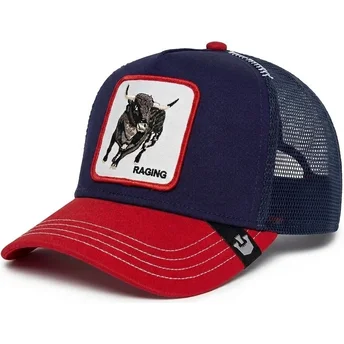 Goorin Bros. Bull Raging Bull Fab Farm Navy Blue and Red Trucker Hat