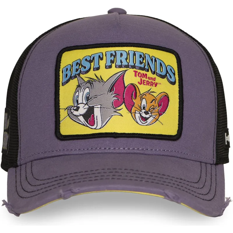 capslab-tom-and-jerry-taj8-besb-looney-tunes-purple-trucker-hat