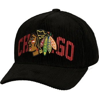 Καπέλα καμπύλη μαύρο snapback Arch Stamp Pro από Chicago Blackhawks NHL από Mitchell & Ness