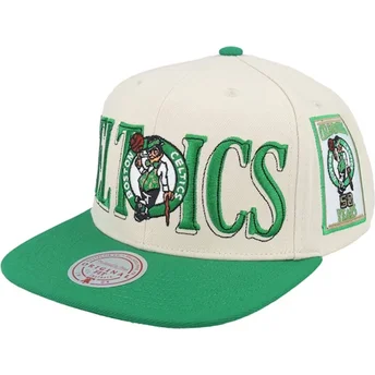 Καπέλα επίπεδη πράσινο snapback Across The Board από Boston Celtics NBA από Mitchell & Ness