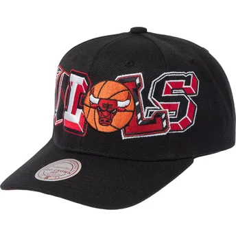 Καπέλα καμπύλη μαύρο snapback Hyper Type Pro από Chicago Bulls NBA από Mitchell & Ness