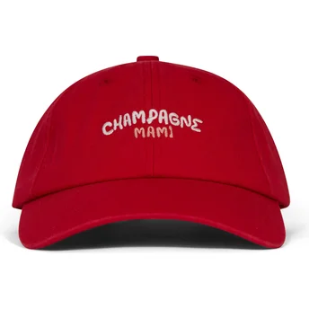 Καπέλα καμπύλη κόκκινο ρυθμιζόμενη ταινία Champagne mami από Pica Pica