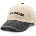 pica-pica-curved-brim-heartbreaker-beige-and-black-adjustable-cap