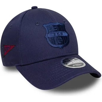 Καπέλα καμπύλη ναυτικό μπλε snapback για παιδιά 9FORTY M-Crown Graphic από FC Barcelona LALIGA από New Era