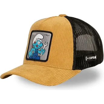 Καπέλα καμπύλη καφέ snapback SMU HANDY Στρουμφ Μάστορας Οι Στρουμφ από Capslab