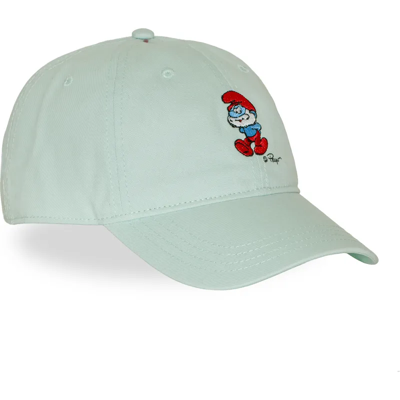 capslab-curved-brim-papa-smurf-smu2-papb-the-smurfs-green-adjustable-cap