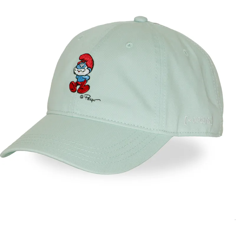 capslab-curved-brim-papa-smurf-smu2-papb-the-smurfs-green-adjustable-cap