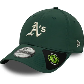 New Era Curved Brim 9FORTY Recycled Midi Oakland Athletics MLB Green Adjustable Cap