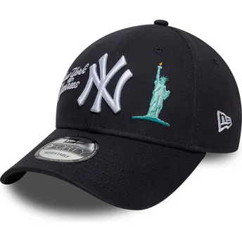New Era Curved Brim 9FORTY City Icon New York Yankees MLB Navy Blue Adjustable Cap
