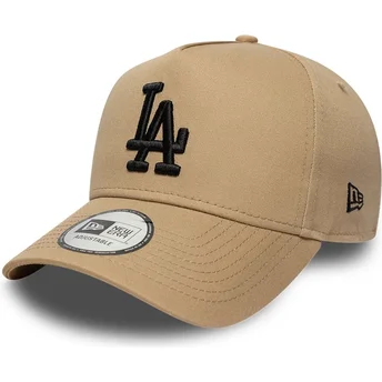 Καπέλα καμπύλη καφέ snapback E Frame League Essential από Los Angeles Dodgers MLB από New Era