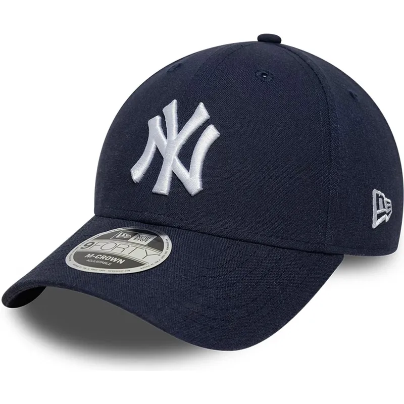 snapback-9forty-m-crown-linen-new-york-yankees-mlb-new-era