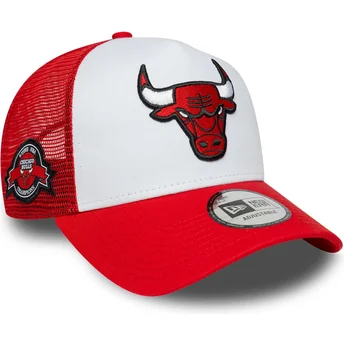 Καπέλα καμπύλη κόκκινο snapback A Frame Side Patch από Chicago Bulls NBA από New Era