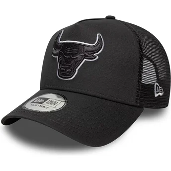Καπέλα καμπύλη μαύρο snapback A Frame Outline από Chicago Bulls NBA από New Era