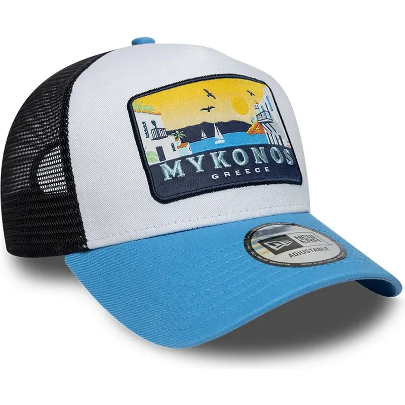 trucker-a-frame-location-patch-mykonos-new-era trucker-a-frame-location-patch-mykonos-new-era
