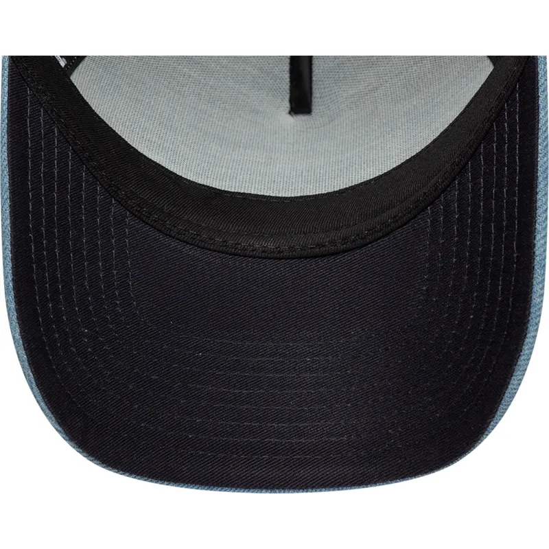 trucker-a-frame-denim-leather-patch-new-era trucker-a-frame-denim-leather-patch-new-era