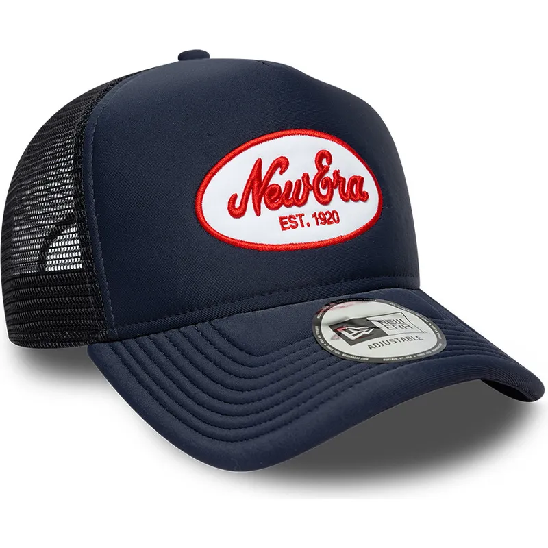 new-era-a-frame-oval-foam-patch-navy-blue-trucker-hat