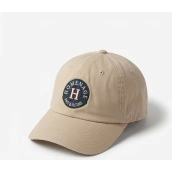 Homenage Curved Brim Resort Sport The 90s Beige Adjustable Cap