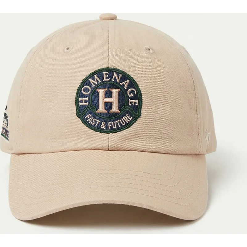 homenage-curved-brim-resort-sport-the-90s-beige-adjustable-cap