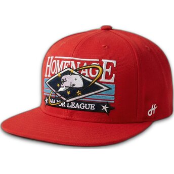 Καπέλα επίπεδη κόκκινο snapback Game Sport The Snap από Homenage