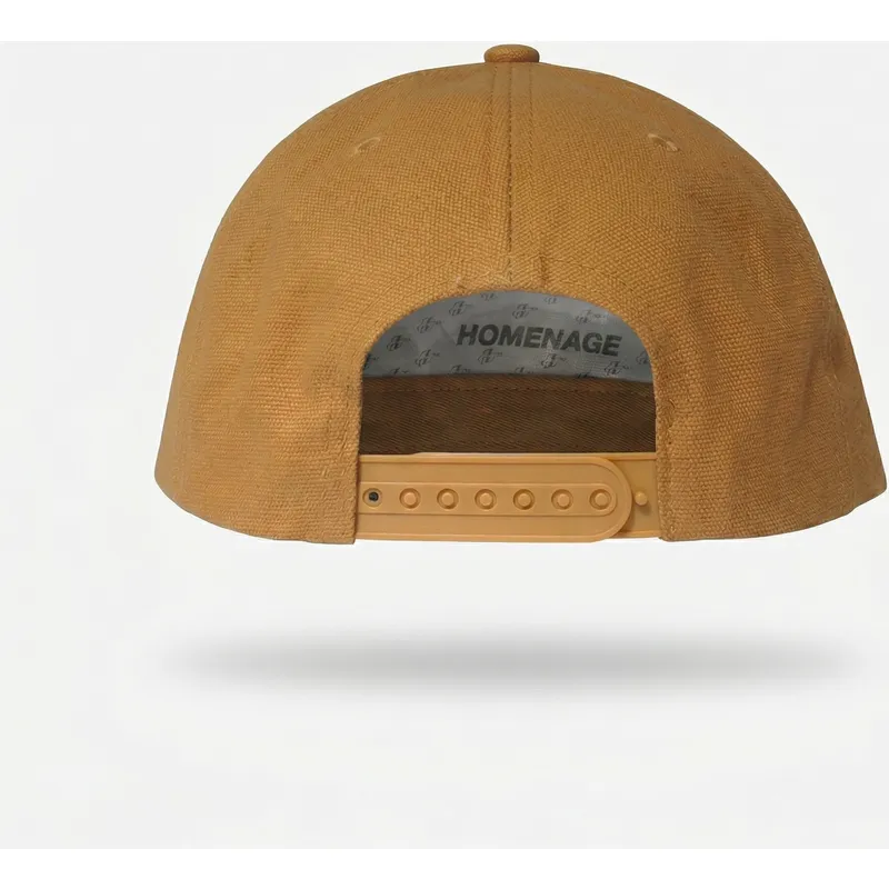 homenage-curved-brim-decker-workwear-the-retro-brown-snapback-cap