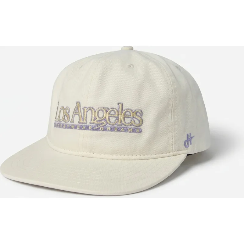 homenage-flat-brim-angeles-skylines-the-snap-cream-snapback-cap