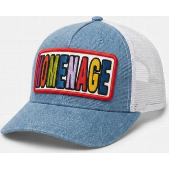 Homenage Denim Childhood Fun The Trucker Blue and White Trucker Hat