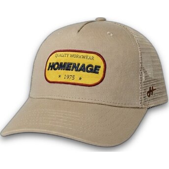 Καπέλα καμπύλη μπεζ snapback The Trucker Work 1975 Workwear The από Homenage