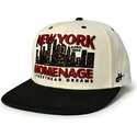 homenage-flat-brim-nysky-skylines-the-snap-beige-and-black-snapback-cap