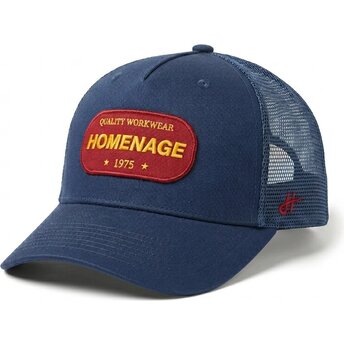 Καπέλα καμπύλη ναυτικό μπλε snapback The Trucker Work 1975 Workwear The από Homenage