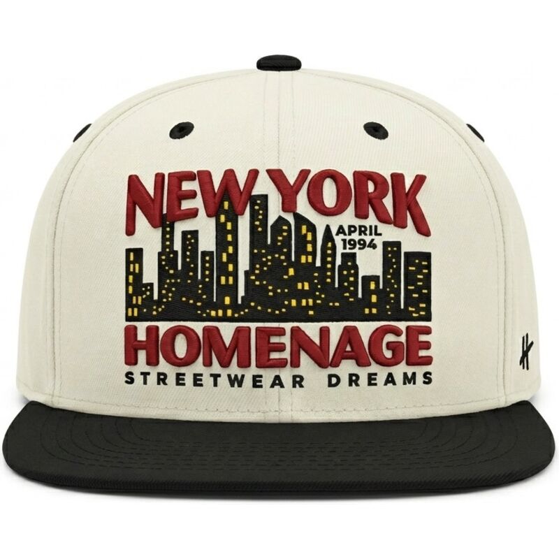 homenage-flat-brim-nysky-skylines-the-snap-beige-and-black-snapback-cap homenage-flat-brim-nysky-skylines-the-snap-beige-and-black-snapback-cap