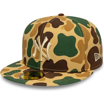 Καπέλα επίπεδη καμουφλάζ προσαρμοσμένο 59FIFTY Camo από New York Yankees MLB από New Era