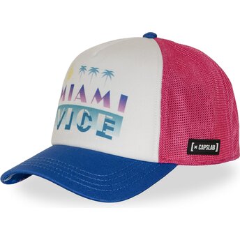 Καπέλα καμπύλη πολύχρωμο snapback rosa MIA1 COPB Miami Vice από Capslab