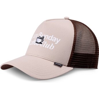 Καπέλα καμπύλη μπεζ snapback HFT Guy in a Cup από Djinns