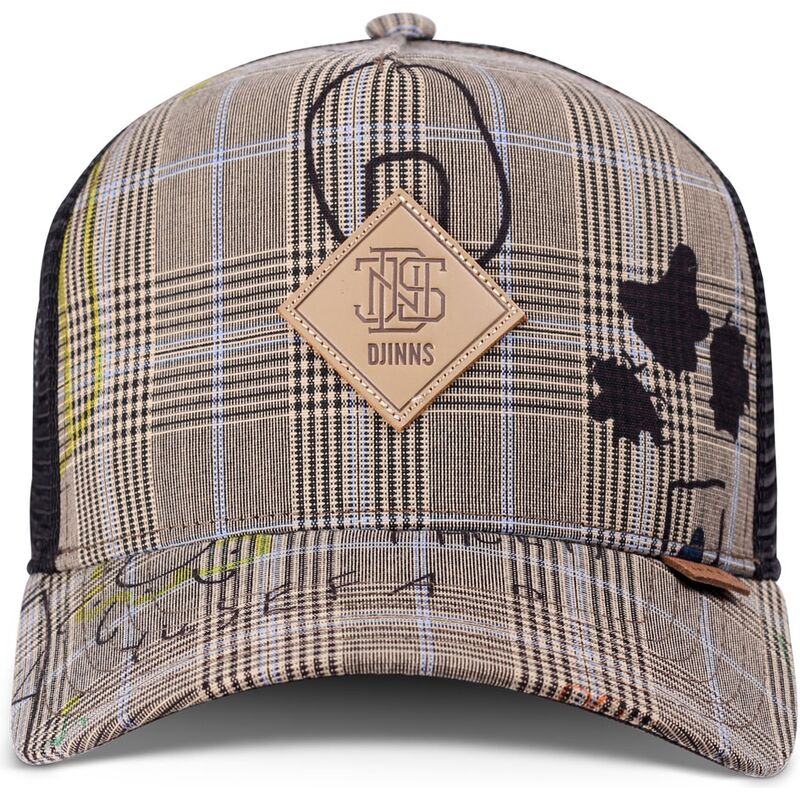 djinns-hft-crinklecheck-grey-and-black-trucker-hat