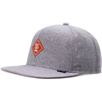 Καπέλα επίπεδη γκρι snapback OxfordContra από Djinns
