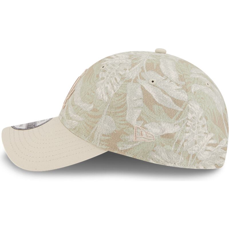 new-era-curved-brim-9twenty-leafy-palm-los-angeles-dodgers-mlb-beige-adjustable-cap new-era-curved-brim-9twenty-leafy-palm-los-angeles-dodgers-mlb-beige-adjustable-cap