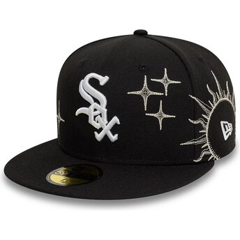 Καπέλα επίπεδη μαύρο προσαρμοσμένο 59FIFTY Zodiac από Chicago White Sox MLB από New Era