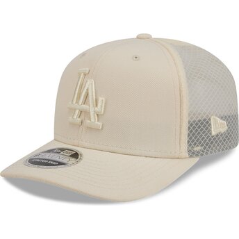Καπέλα καμπύλη μπεζ snapback 9SEVENTY Stretch Snap Color Pack από Los Angeles Dodgers MLB από New Era