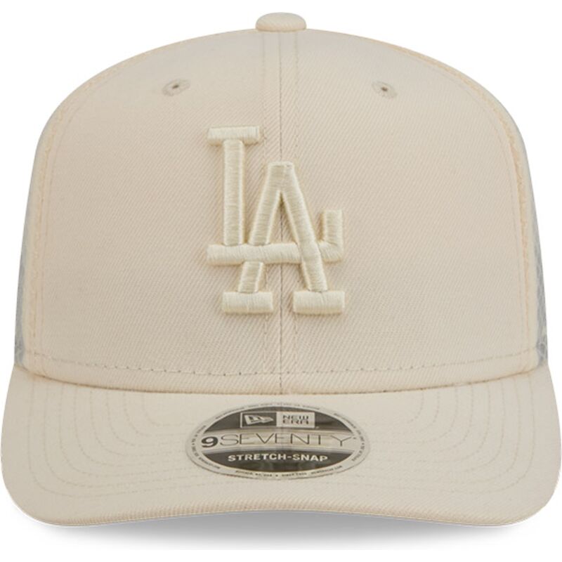 new-era-9seventy-stretch-snap-color-pack-los-angeles-dodgers-mlb-beige-trucker-hat new-era-9seventy-stretch-snap-color-pack-los-angeles-dodgers-mlb-beige-trucker-hat