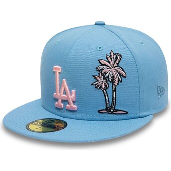 Καπέλα επίπεδη μπλε προσαρμοσμένο 59FIFTY Palm Taco από Los Angeles Dodgers MLB από New Era